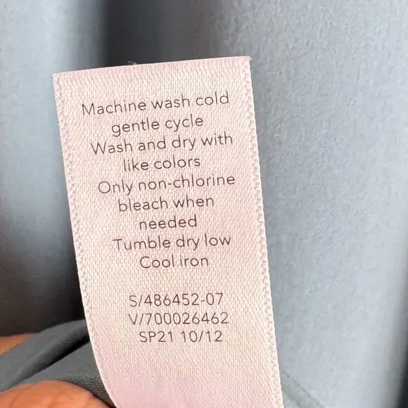 Athleta Blue Presidio Traveler Lightweight Racerback Maxi Hi Low Dress Medium - Picture 4 of 8